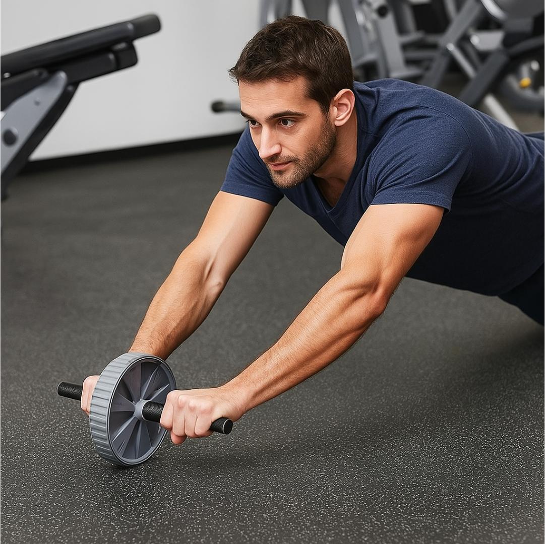Roue Abdominale Compacte – Gainage & Puissance Noyau